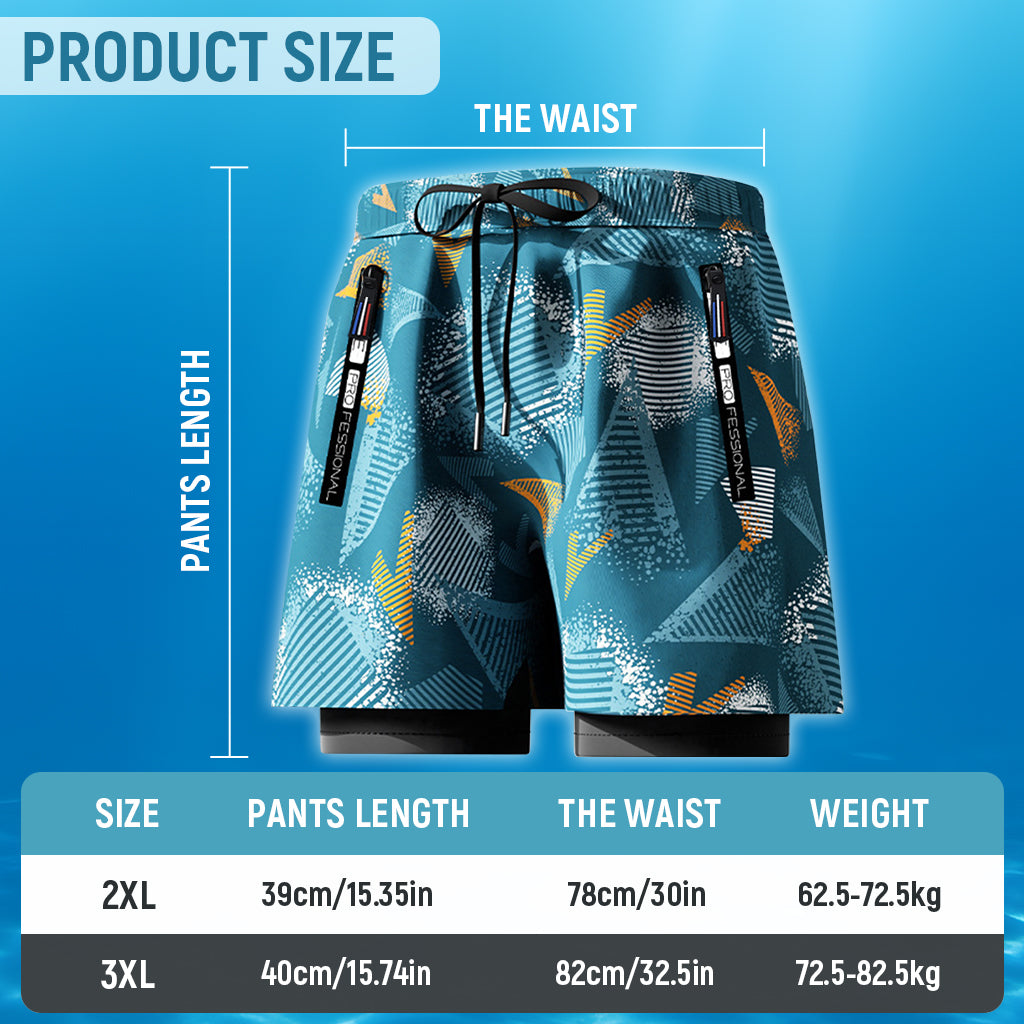 Proberos Swimming Trunk for Men Swimming Pants with Pockets for Men Elastic Double Layer Fashion Print Swimwear Shorts Sport Shorts for Men Quick Dry Outdoor Shorts for Running Swimming, 3XL Proberos Swimming Trunk for Men Swimming Pants with Pockets for Men Elastic Double Layer Fashion Print Swimwear Shorts Sport Shorts for Men Quick Dry Outdoor Shorts for Running Swimming, 3XL